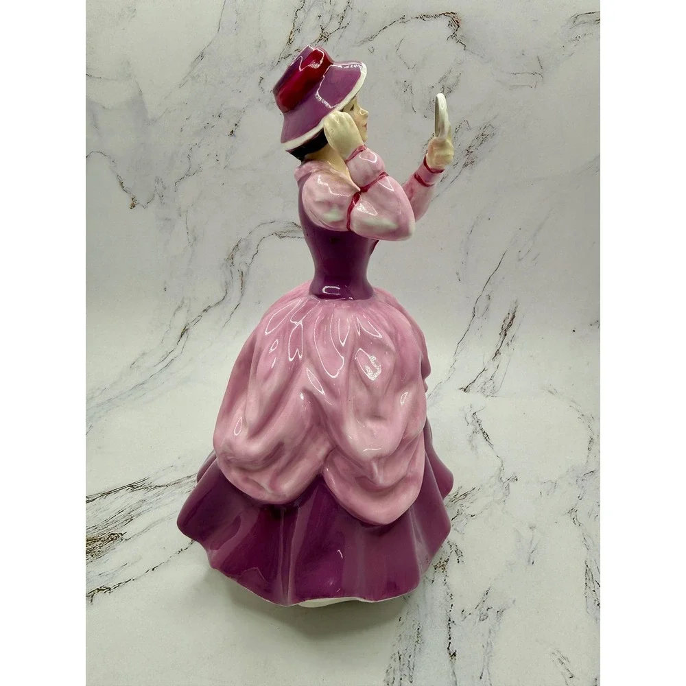 Royal Doulton Lady Pamela HN 2718 Pink Magenta Bone China Figurine England 1973